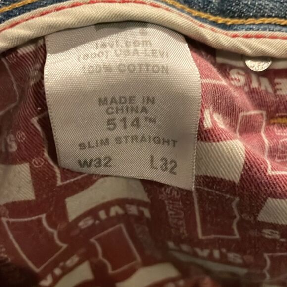 Levi’s- Vintage- The Original Jeans- Slim Straight 514-Distressed- Size W32 L32 - Picture 5 of 11